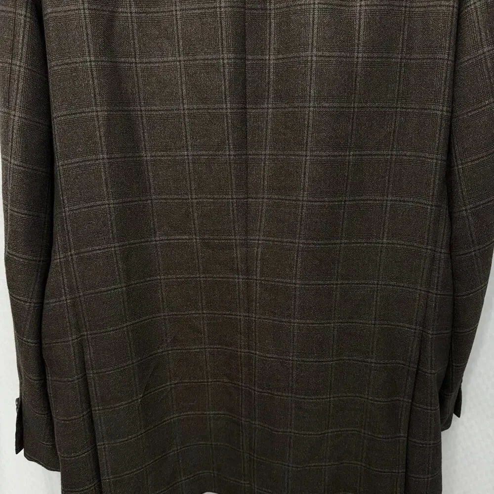 Loro Piana Cashmere Blazer Mens 48 L Brown Windowpane Sport Coat John Nordstrom